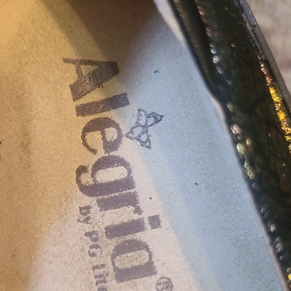 Alegria Black Iridescent Flats - Picture 2 of 12